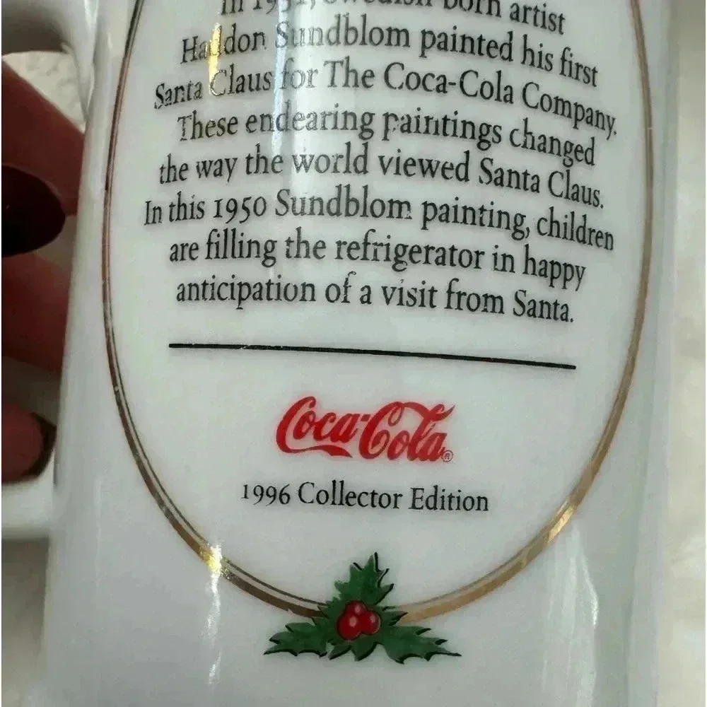 1996 Coca Cola For Santa Coffee Mug Cup Vintage Collectible Christmas Classic - Picture 5 of 11